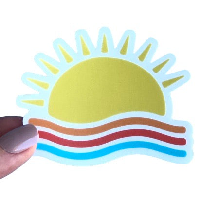 Rainbow Sun Sticker
